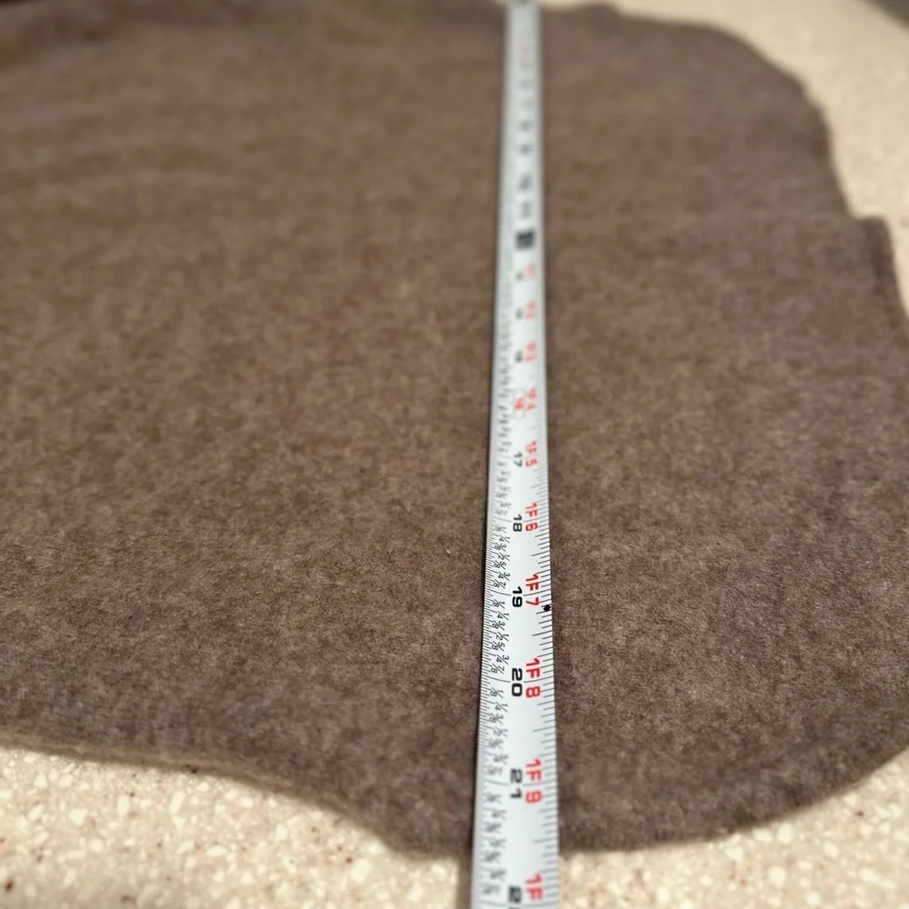 Lusso 100% cashmere Boatneck Sweater in Medium Brown XXL Round Hem Mid Sleeves - Picture 7 of 16